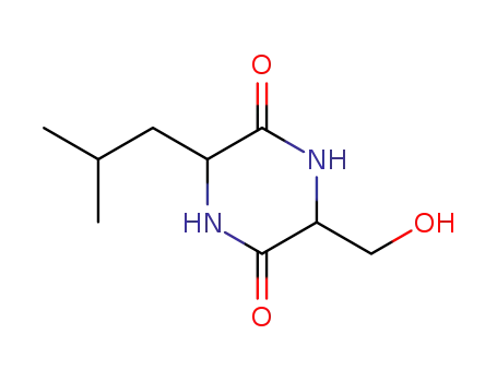 3-hydroxymethyl-6-(2-methylpropyl)-2,5-diketopiperazine