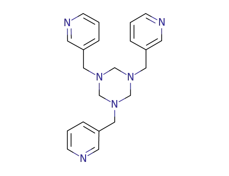 Molecular Structure of 261958-73-0 (1,3,5-tris(pyridin-3-ylmethyl)-1,3,5-triazine)