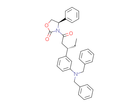 (4R)-3-[(3S)-3-[3-[BISBENZYLAMINO]PHENYL]-1-OXOPENTYL]-4-PHENYL-2-OXAZOLIDINONECAS