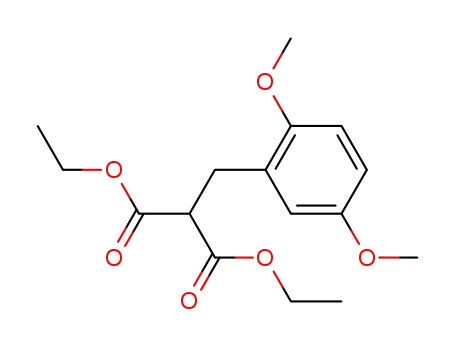 Molecular Structure of 20452-51-1 (diethyl (2,5-dimethoxybenzyl)malonate)