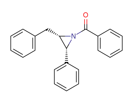 Aziridine, 1-benzoyl-2-phenyl-3-(phenylmethyl)-, cis-
