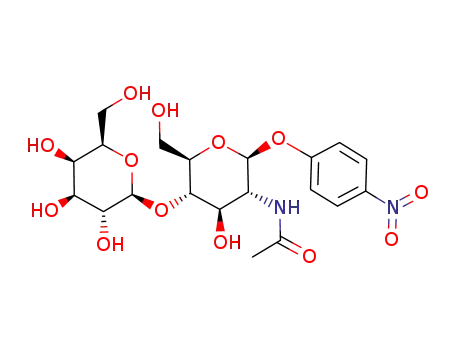 4-nitrophenyl β-D-galactopyranosyl-(1->4)-2-acetamido-2-deoxy-β-D-glucopyranoside