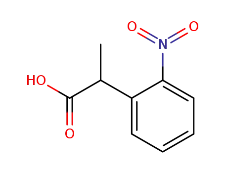Molecular Structure of 77656-96-3 (Benzeneacetic acid, a-methyl-2-nitro-)