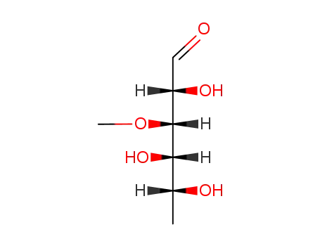 Molecular Structure of 523-74-0 (3-O-Methyl-6-deoxy-D-galactose)
