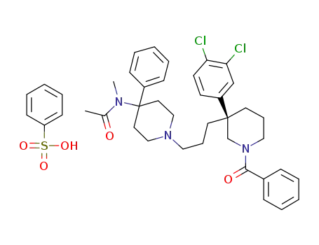 Molecular Structure of 258337-99-4 (osanetant benzenesulfonate)