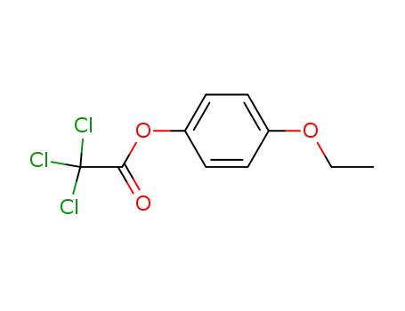 Molecular Structure of 75631-63-9 (trichloro-acetic acid-(4-ethoxy-phenyl ester))