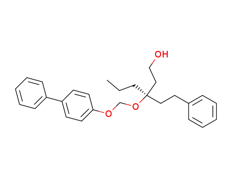 Molecular Structure of 215317-11-6 ((R)-3-(2-phenylethyl)-3-[(4-phenylphenoxy)methoxy]hexanol)
