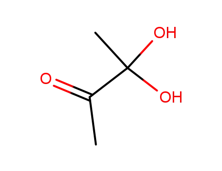 Molecular Structure of 61996-23-4 (2-Butanone, 3,3-dihydroxy-)
