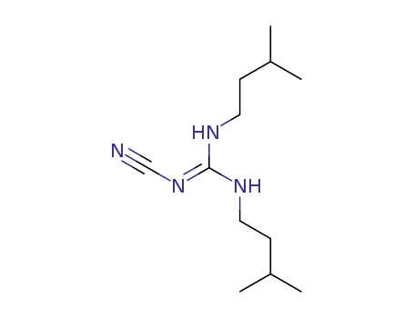 Molecular Structure of 96146-65-5 (Guanidine, N-cyano-N',N''-bis(3-methylbutyl)-)
