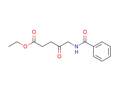 Molecular Structure of 68220-12-2 (Pentanoic acid, 5-(benzoylamino)-4-oxo-, ethyl ester)