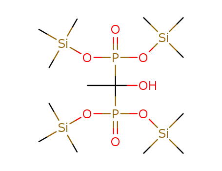 Molecular Structure of 1392687-52-3 (tetrakis(O-trimethylsilyl)hydroxyethylidenediphosphonic acid)
