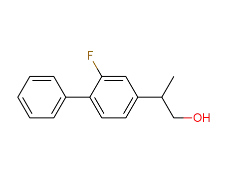 Molecular Structure of 64858-91-9 (2-(2-fluoro-biphenyl-4-yl)-propan-1-ol)