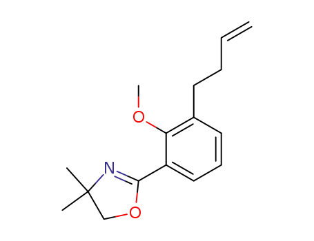 Molecular Structure of 75934-04-2 (2-<2-Methoxy-3-(butenyl)phenyl>-4,4-dimethyl-2-oxazoline)