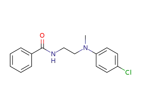 Molecular Structure of 24483-44-1 (N-[2-[(4-chlorophenyl)methylamino]ethyl]benzamide)