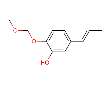 Molecular Structure of 145134-26-5 (2-Methoxymethoxy-5-((E)-propenyl)-phenol)