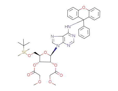 Methoxy-acetic acid (2R,3R,4R,5R)-5-(tert-butyl-dimethyl-silanyloxymethyl)-4-(2-methoxy-acetoxy)-2-[6-(9-phenyl-9H-xanthen-9-ylamino)-purin-9-yl]-tetrahydro-furan-3-yl ester
