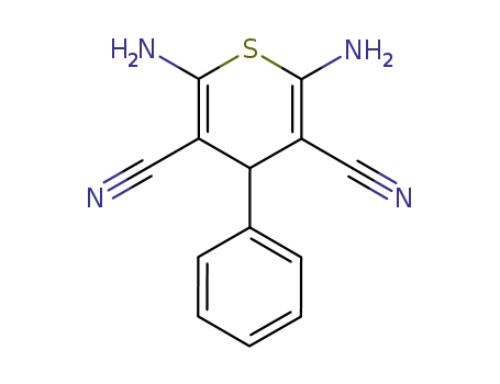 2,6-Diamino-4-phenyl-4H-thiopyran-3,5-dicarbonitrile