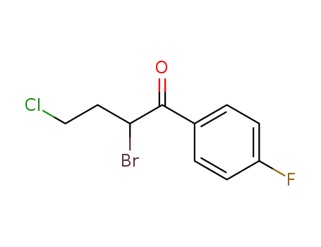 Molecular Structure of 51037-74-2 (2-bromo-4-chloro-4'-fluorobutyrophenone)