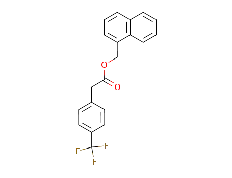 Benzeneacetic acid, 4-(trifluoromethyl)-, 1-naphthalenylmethyl ester