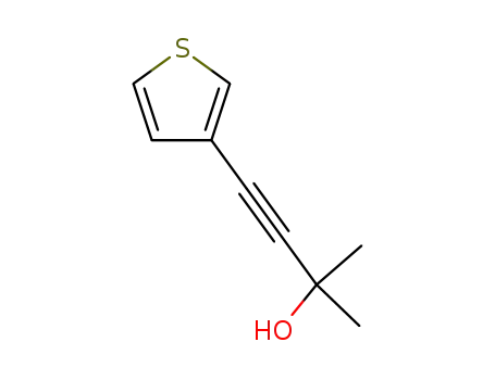 Molecular Structure of 133844-85-6 (3-Butyn-2-ol, 2-methyl-4-(3-thienyl)-)