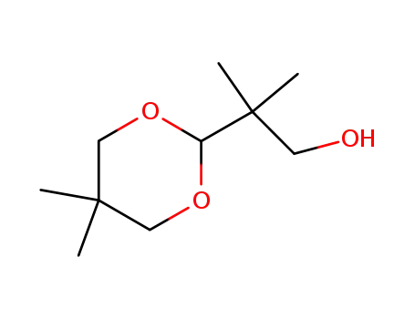 Molecular Structure of 7299-86-7 (beta,beta,5,5-tetramethyl-1,3-dioxane-2-ethanol)