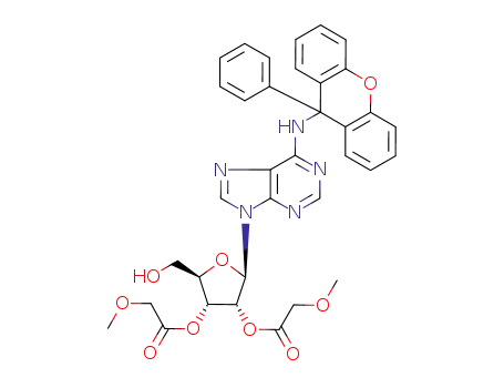 2',3'-Bis-O-(methoxyacetyl)-6-N-(9-phenylxanthen-9-yl)adenosine