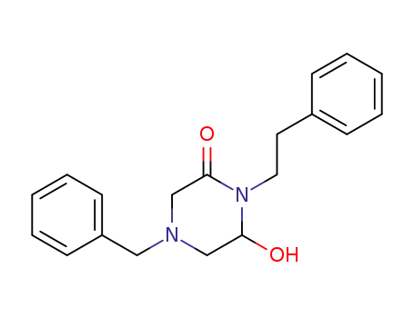 Molecular Structure of 106148-28-1 (4-benzyl-6-hydroxy-1-(2-phenylethyl)piperazin-2-one)