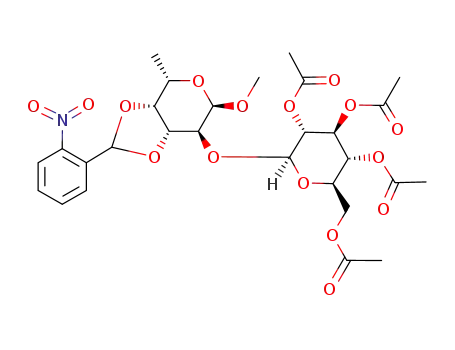 methyl 3,4-O-(2-nitrobenzylidene)-2-O-(tetra-O-acetyl-β-D-glucopyranosyl)-α-L-fucopyranoside