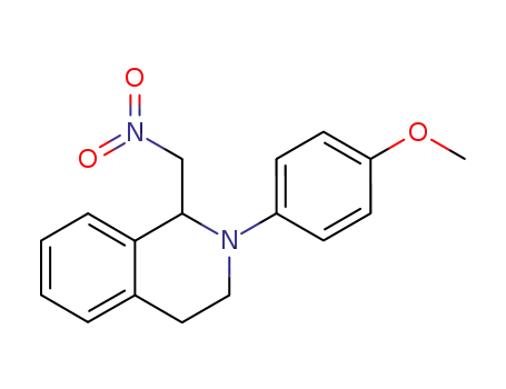 Molecular Structure of 850130-96-0 (Isoquinoline, 1,2,3,4-tetrahydro-2-(4-methoxyphenyl)-1-(nitromethyl)-)
