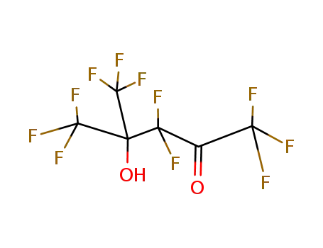 Molecular Structure of 52772-37-9 (1,1,1,3,3,5,5,5-octafluoro-4-hydroxy-4-trifluoromethyl-pentan-2-one)