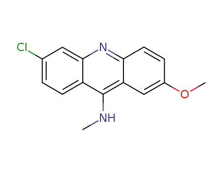 Molecular Structure of 4822-23-5 (9-Acridinamine, 6-chloro-2-methoxy-N-methyl-)