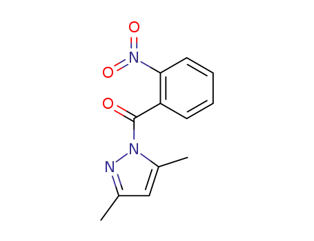 Molecular Structure of 69413-21-4 (1-{2-nitrobenzoyl}-3,5-dimethyl-1H-pyrazole)