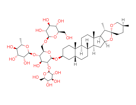(3beta,5beta,25S)-Spirostann-3-yl-O-6-deoxy-alpha-L-mannopyranosyl-(1.4)-O-(beta-D-glucopyranosyl-(1.2))-O-(beta-D-glucopyranosyl-(1.6))-beta-D-glucopyranoside