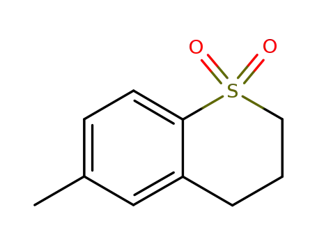 Molecular Structure of 1077-61-8 (3,4-dihydro-6-methyl-2H-1-benzothiopyran 1,1-dioxide)