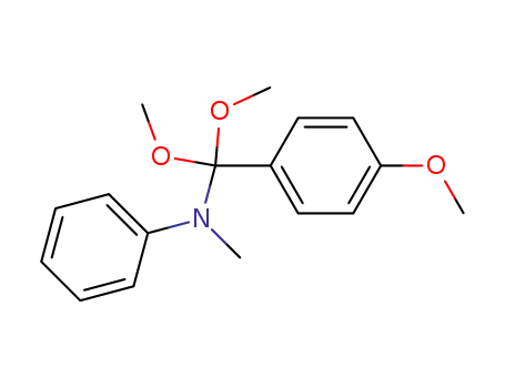 Molecular Structure of 79431-14-4 ([Dimethoxy-(4-methoxy-phenyl)-methyl]-methyl-phenyl-amine)
