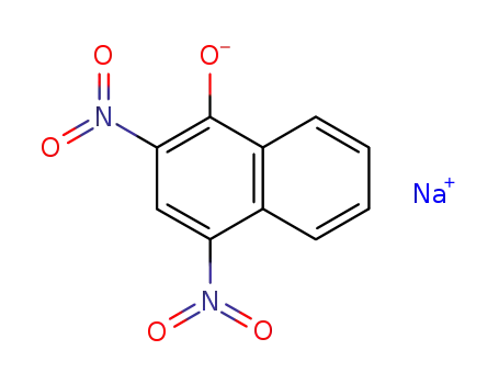 2,4-dinitro-[1]naphthol; sodium-(2.4-dinitro-naphtholate-<sup>(1)</sup>)