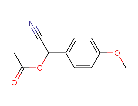 Molecular Structure of 99843-19-3 (acetoxy-(4-methoxy-phenyl)-acetonitrile)
