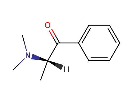 Molecular Structure of 35026-77-8 (1-Propanone, 2-(dimethylamino)-1-phenyl-, (S)-)