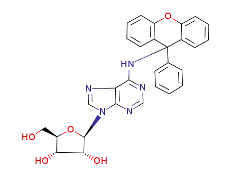 Molecular Structure of 174019-04-6 (6-N-(9-Phenylxanthen-9-yl)adenosine)