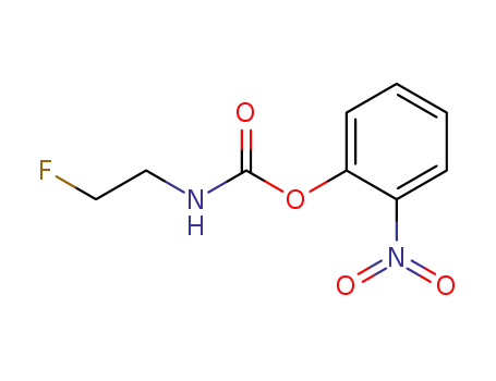 Molecular Structure of 91390-32-8 (Carbamic acid, (2-fluoroethyl)-, 2-nitrophenyl ester)
