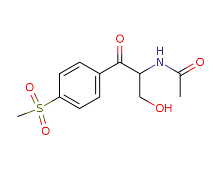 Molecular Structure of 108565-01-1 (<i>N</i>-[1-hydroxymethyl-2-(4-methanesulfonyl-phenyl)-2-oxo-ethyl]-acetamide)