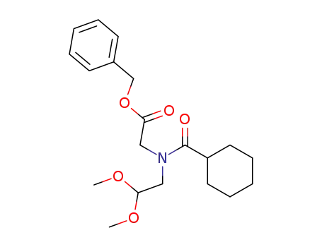 Molecular Structure of 406954-87-8 (phenylmethyl 2-[N-(2,2-dimethoxyethyl)cyclohexylcarbonylamino]acetate)