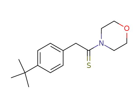Molecular Structure of 14182-66-2 (2-(4-tert-butylphenyl)-1-(morpholin-4-yl)ethanethione)