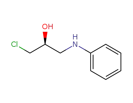 Molecular Structure of 195455-97-1 ((S)-(+)-1-chloro-3-(phenylamino)-propan-2-ol)