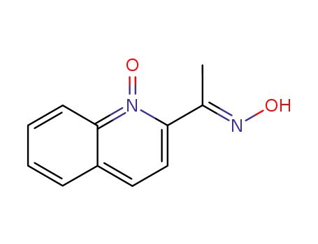 Molecular Structure of 106411-78-3 ((E)-methyl 1-oxido-2-quinolyl ketone oxime)