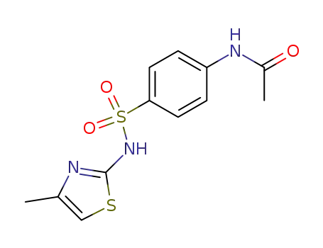 Molecular Structure of 71119-13-6 (N-(4-{[(4-methyl-2-thiazolyl)amino]sulfonyl}phenyl)-acetamide)