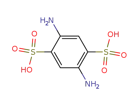 Molecular Structure of 7139-89-1 (1,4-PHENYLENEDIAMINE-2,5-DISULFONIC ACID)