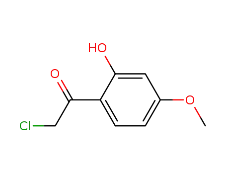 Molecular Structure of 60965-23-3 (Ethanone, 2-chloro-1-(2-hydroxy-4-methoxyphenyl)-)