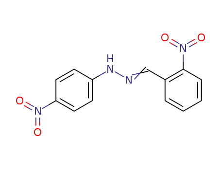 Molecular Structure of 7510-47-6 (1-(2-nitrobenzylidene)-2-(4-nitrophenyl)hydrazine)