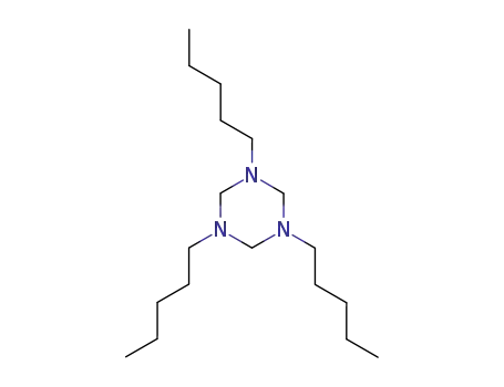 Molecular Structure of 51570-89-9 (hexahydro-1,3,5-tripentyl-1,3,5-triazine)